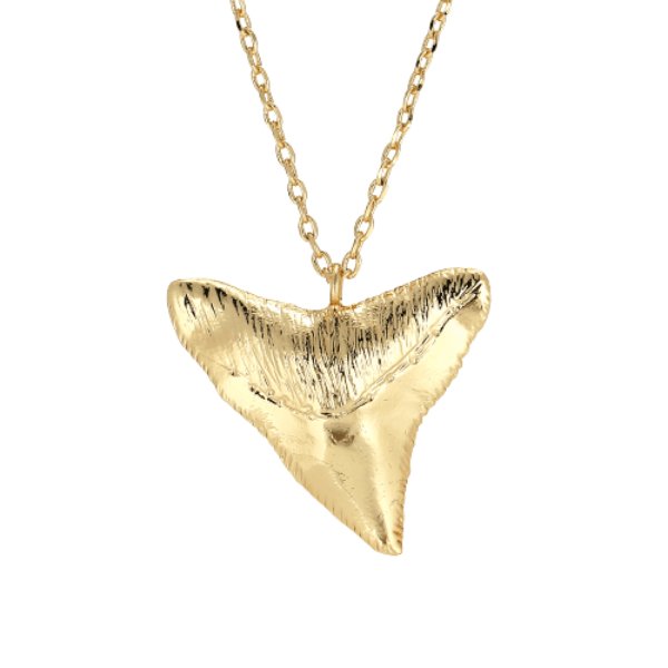 (2. Sorting) Fiji Shark Necklace Gold - Vandaya